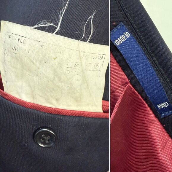 Paul Fredrick Blazer Sport Coat Mens Size 43R Black Jacket - Picture 8 of 16